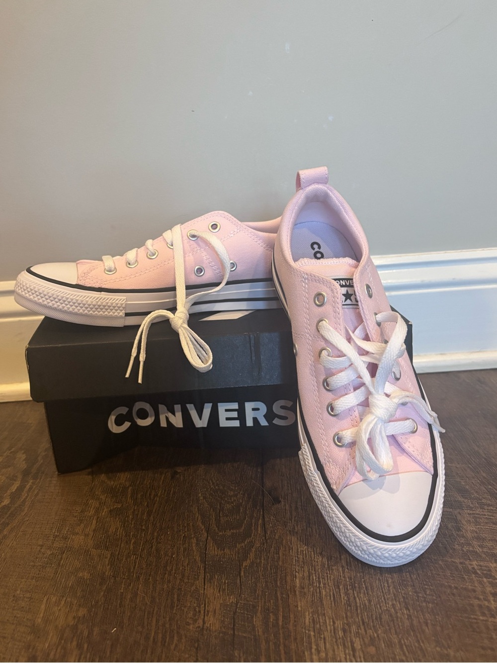 Converse Kids Pink Low Top Canvas Sneakers
